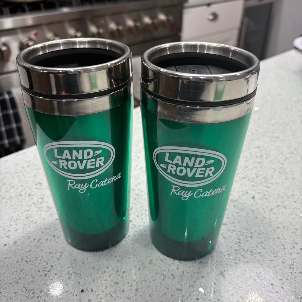 Land Rover Green Travel Mugs